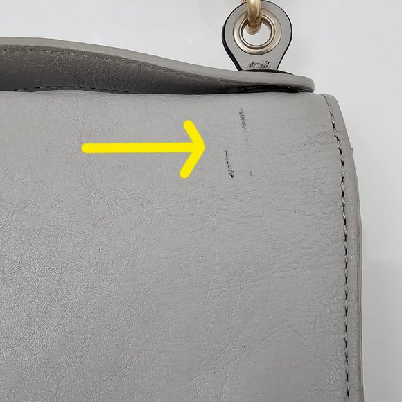 DIANE VON FURSTENBERG HARPER MINI CINZA SHOULDER BAG! - Picture 14 of 16